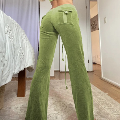 MILIANI - Luchtige Casual Uitlopende Broek voor Dames - Zomereditie